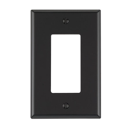 Leviton Leviton Black 1 gang Nylon Decorator Wall Plate 1 pk 0PJ26-00E